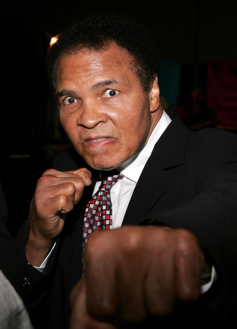 Former Boxer Muhammad Ali poses as he attends the Grand Gala Hilton VIP reception held at the Muhammad Ali Center on May 5, 2006 in Louisville, Kentucky. Paul Hawthorne/Getty Images